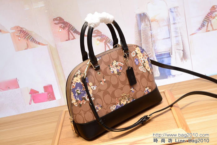 COACH蔻馳 貝殼包 印花系列 秋天不枯燥 31968 手提斜挎包  Chz1408